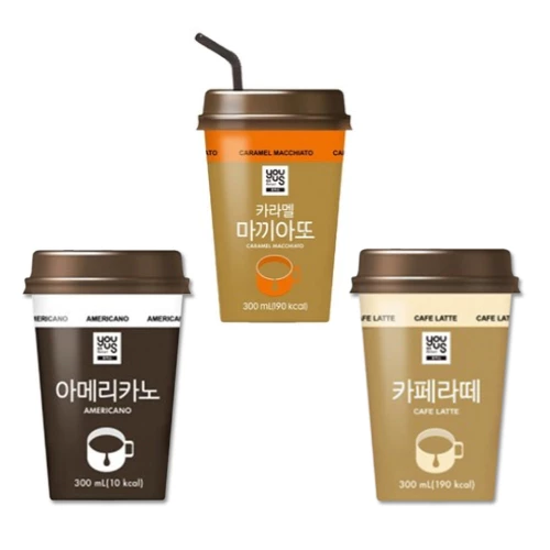 [GS25] Iced Coffee Series – Americano / Caffe Latte / Caramel Macchiato (300ml) 아메리카노 / 카페라떼 / 카라멜마끼아또&nbsp;