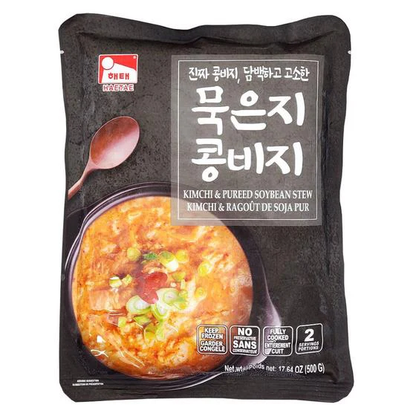 [Haetae] Korean Ready to Eat Kimchi Stew Soup 500g 해태 묵은지 콩비지 / 꽃새우 아욱국