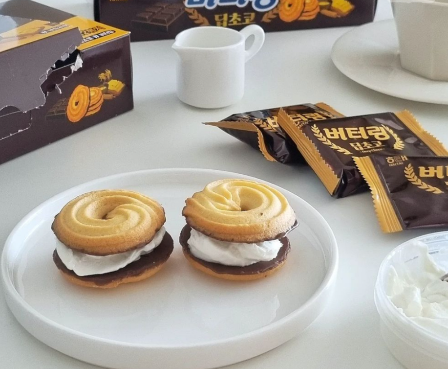 [Haitai] Butter Ring Deep Choco 103g  해태 버터링 딥초코