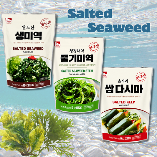 [Haitai] Korean Salted Seaweed Collection 283g (3 Types) 해태 한국산 염장 해조류