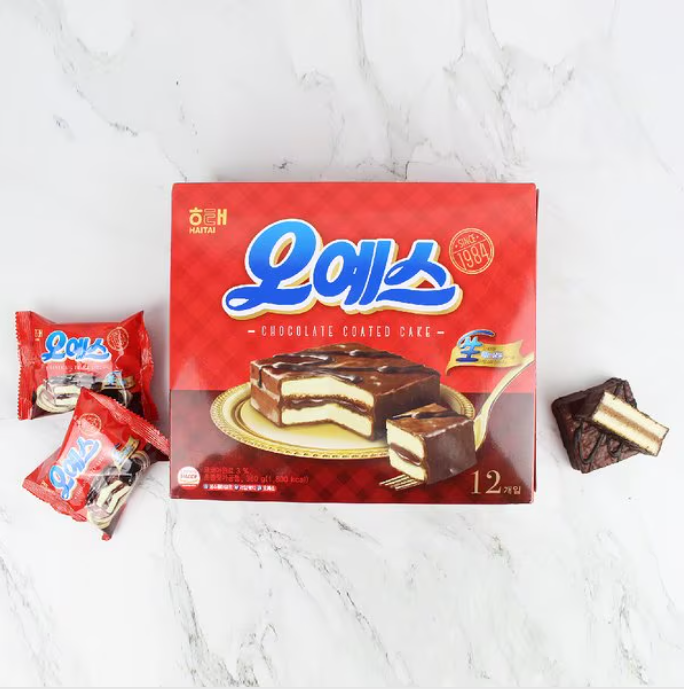 [Haitai] Oh Yes Original Chocolate Cake 360g 해태 오예스 오리지널