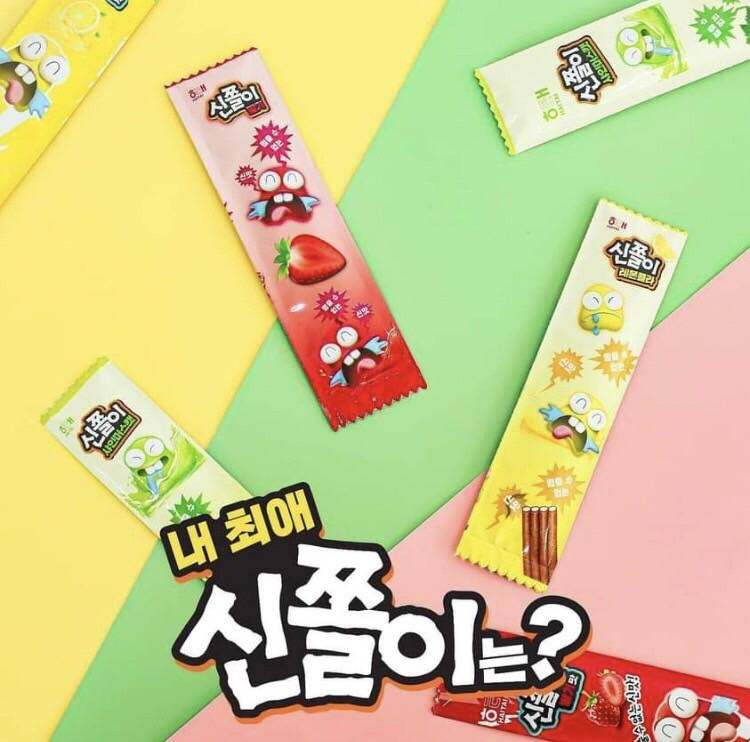 [Haitai] Shinjjol-i Chewy Candy 24g (Strawberry / Shine Muscat / Apple / Lemon Cola) 해태제과 신쫄이