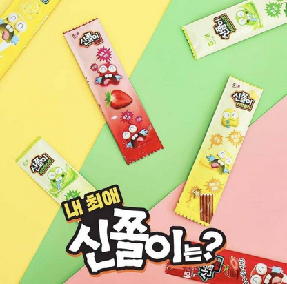 [Haitai] Shinjjol-i Chewy Candy 24g (Strawberry / Shine Muscat / Apple / Lemon Cola) 해태제과 신쫄이