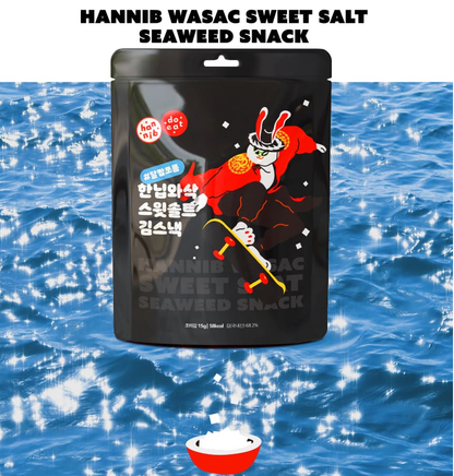 경기 Fair [Hannibwasac] Crispy Seaweed snack (Wasabi,Sweet Salt,Spicy,Gourmet Cheese) 15g  한닙두잇 한닙와삭