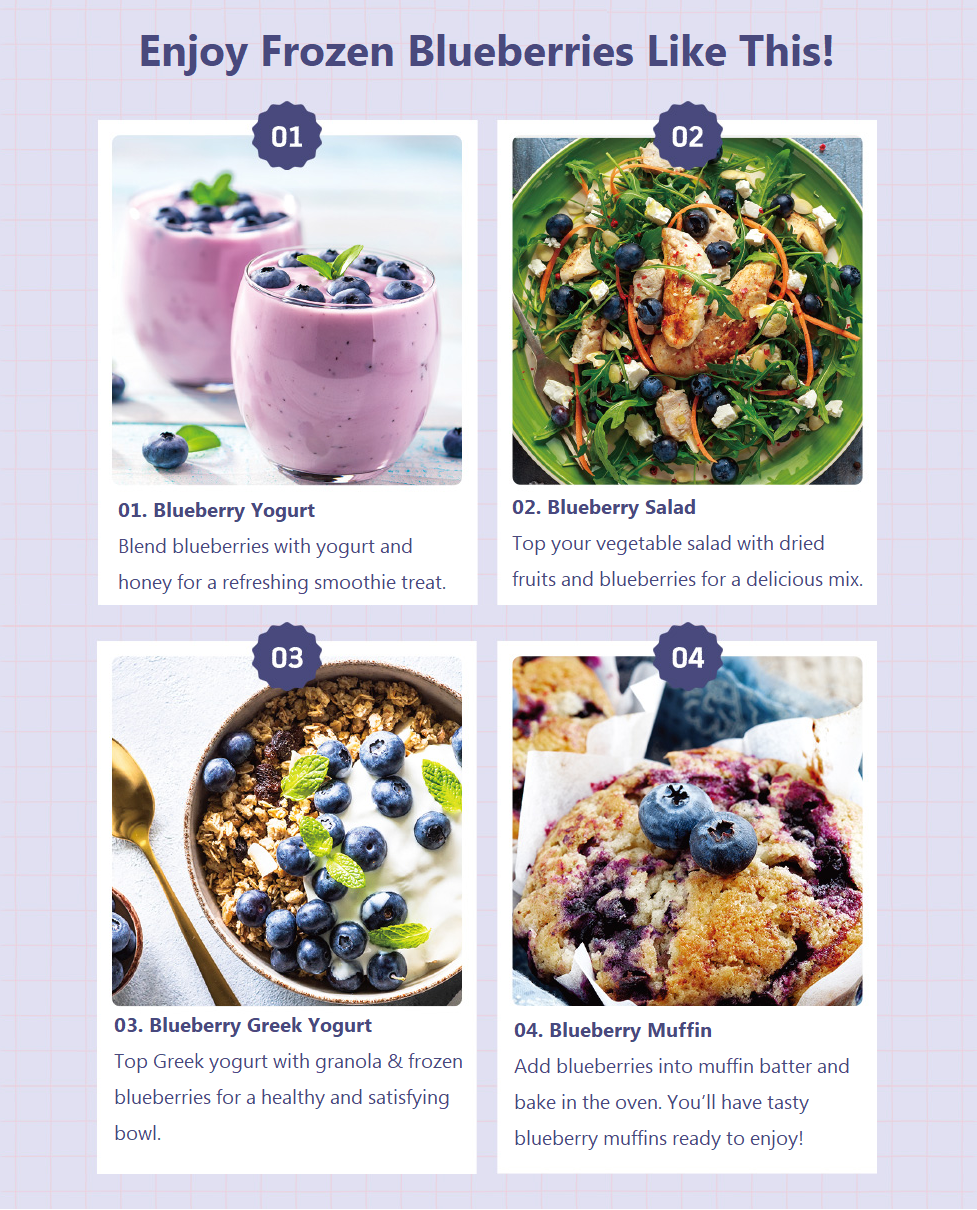 [Wellfarm] Fresh Frozen Blueberries 1kg (냉동 블루베리)