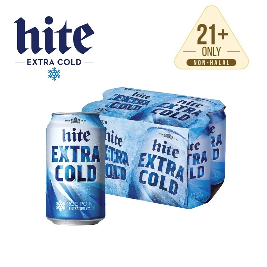 Hite Jinro Beer Extra Cold 355ml/500ml 4.3% 하이트 엑스트라 콜드