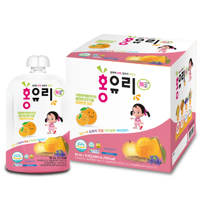 [HongYuri] Kids Herbal Drink for Respiratory Health (Pouch) 80ml 홍유리 어린이 호흡기 건강 음료