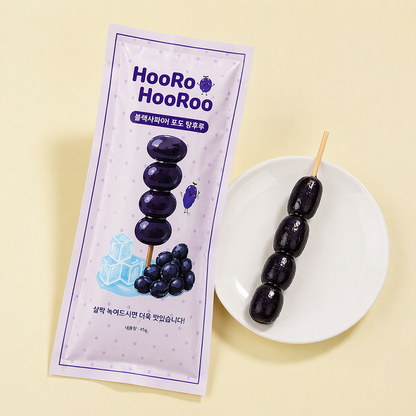 HooRoo HooRoo Ice Tanghulu Fruit (Strawberry, Grape & Tangerine) 45g 아이스 탕후루