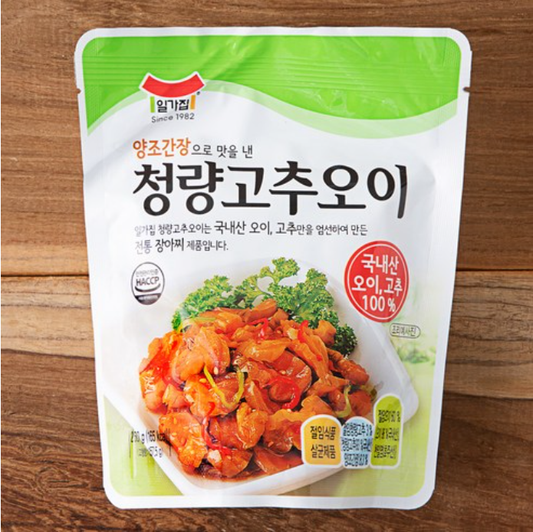[Ilgajib] Cheongyang Chili Cucumber Pickle 157.5g 일가집 청량고추오이