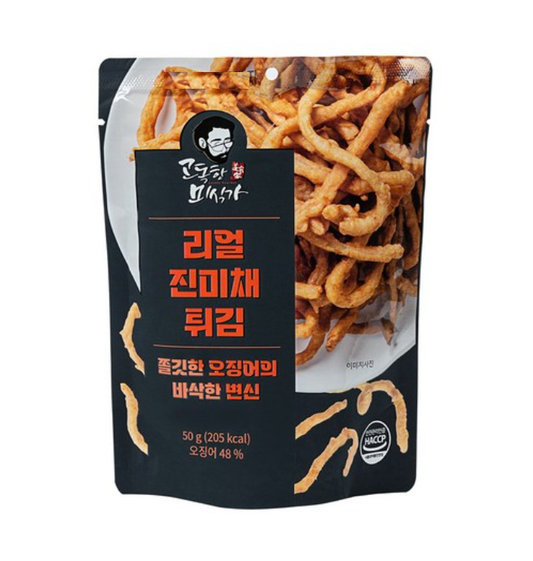 경기 Fair [JS Food] Fried Seasoned Squid 50g 고독한미식가 리얼진미채튀김