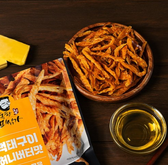 경기 Fair [JS Food] Grilled Dried Pollack Snack 25g 고둑한미식가 먹태구이