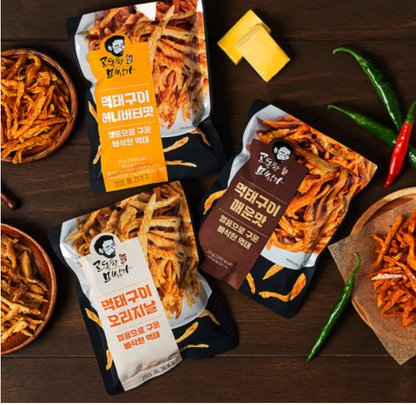 경기 Fair [JS Food] Grilled Dried Pollack Snack 25g 고둑한미식가 먹태구이