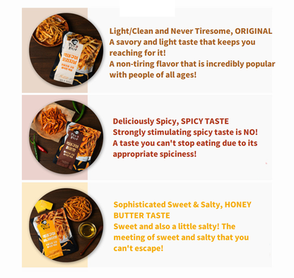 경기 Fair [JS Food] Grilled Dried Pollack Snack 25g 고둑한미식가 먹태구이