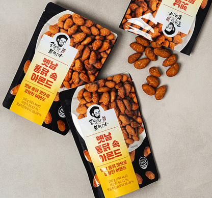 경기 Fair [JS Food] Old-Style Fried Chicken Flavored Almonds (100g) 고독한미식가 엣날통닭 속 아몬드