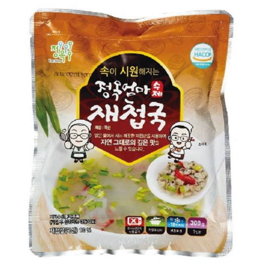 [Jeongok] Jaecheop Soup (Clam Soup) 300g  정옥 재첩국