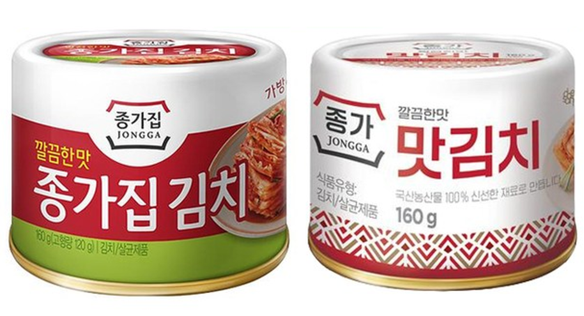 [Jongga] Korea Canned Kimchi / Stir Fry Kimchi 160g 종가집 김치(캔)