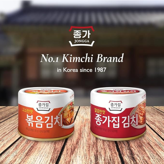 [Jongga] Korea Canned Kimchi / Stir Fry Kimchi 160g 종가집 김치(캔)