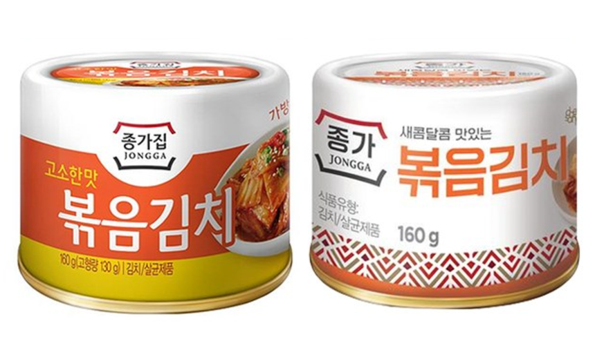[Jongga] Korea Canned Kimchi / Stir Fry Kimchi 160g 종가집 김치(캔)