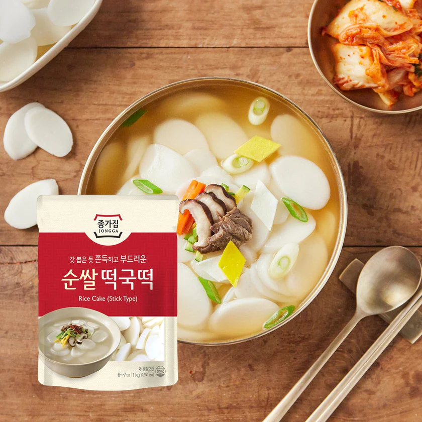 [Jongga] Rice Cake (Sliced Type) 500g / 1kg 종가집 순쌀떡국떡 – Koryo Mart (K ...