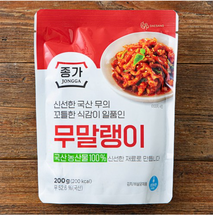 [Jongga] Seasoned Dried Radish 200g 종가 무말랭이
