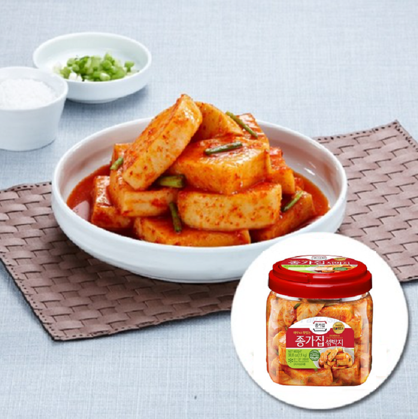 [Jongga] Whole Radish Kimchi Seolbakji 1.1kg 종가 섞박지