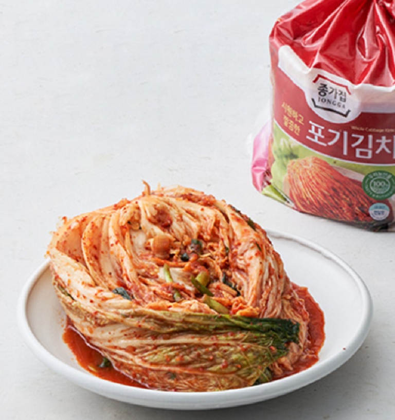 [Jongga] Whole cabbage Poggi Kimchi 1kg  종가집 포기김치