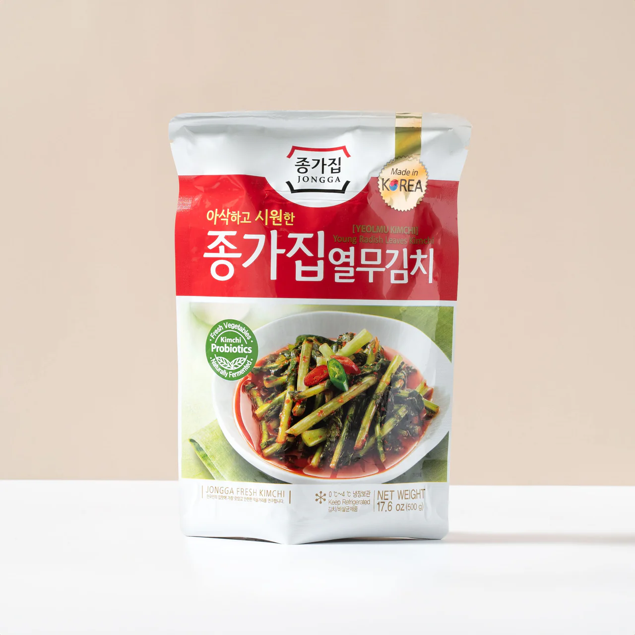 [Jongga] Young Radish Leaves Yeolmu Kimchi 500g 종가집 열무김치