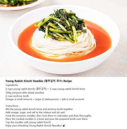 [Jongga] Young Radish Leaves Yeolmu Kimchi 500g 종가집 열무김치