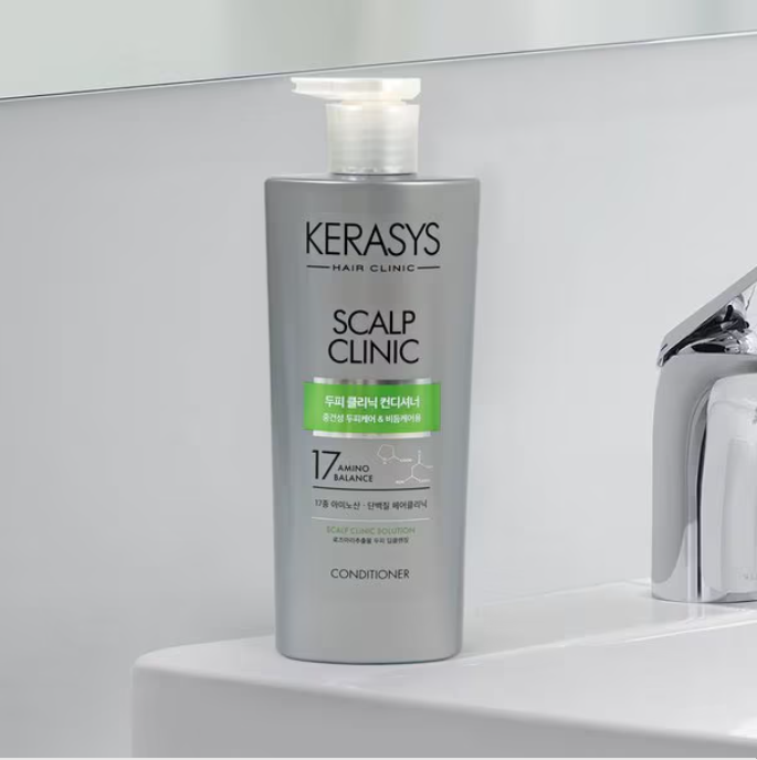 [Kerasys] Hair Care Scalp Clinic Shampoo & Conditioner 600ml 케라시스 헤어 케어 두피 클리닉 샴푸 & 컨디셔너
