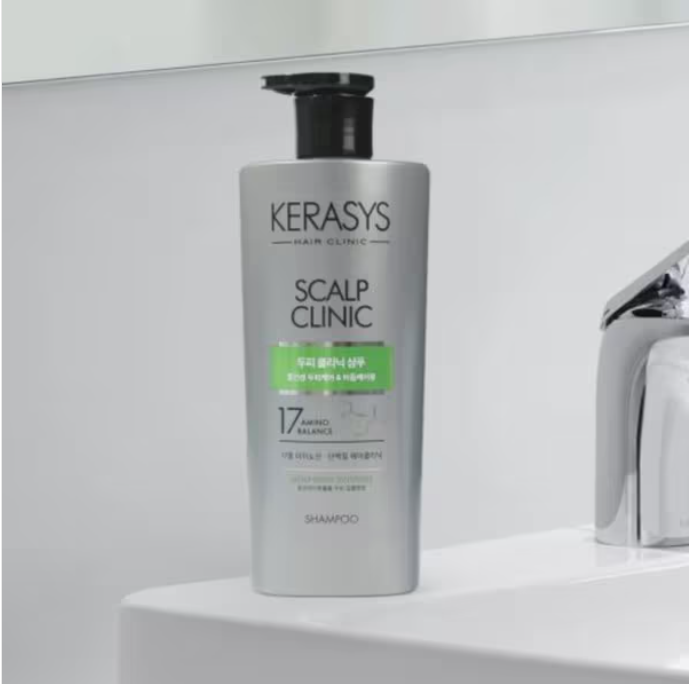 [Kerasys] Hair Care Scalp Clinic Shampoo & Conditioner 600ml 케라시스 헤어 케어 두피 클리닉 샴푸 & 컨디셔너