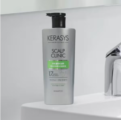 [Kerasys] Hair Care Scalp Clinic Shampoo & Conditioner 600ml 케라시스 헤어 케어 두피 클리닉 샴푸 & 컨디셔너
