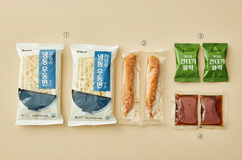 [Kidari] Korea Premium Udon Soup  키다리 프리미엄 냉동 우동