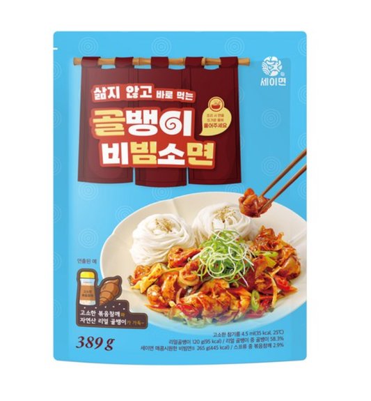 [Kidarifood] Golbaengi Bibim Somyeon (Spicy Whelk Noodles) 389g  샘표 골뱅이 비빔소면
