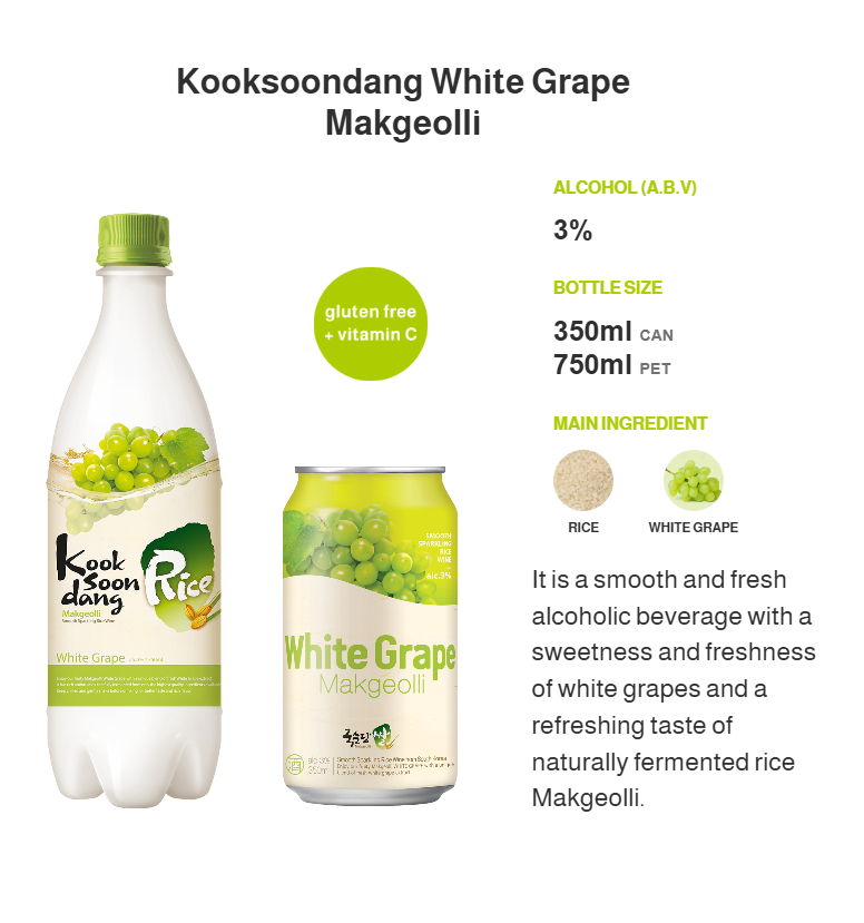 [Kooksoondang] Korea Flavored Makgeolli Rice Wine 750ml (5 favors)쌀막걸리