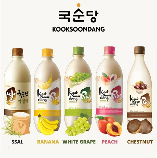[Kooksoondang] Korea Flavored Makgeolli Rice Wine 750ml (5 favors)쌀막걸리