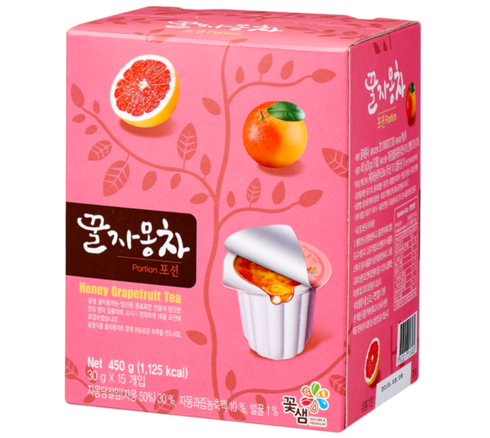 Kotsam Honey Flavors Tea 30gx15P 꽃샘 유자차 -포션  대추차- 포션  생강차-포션