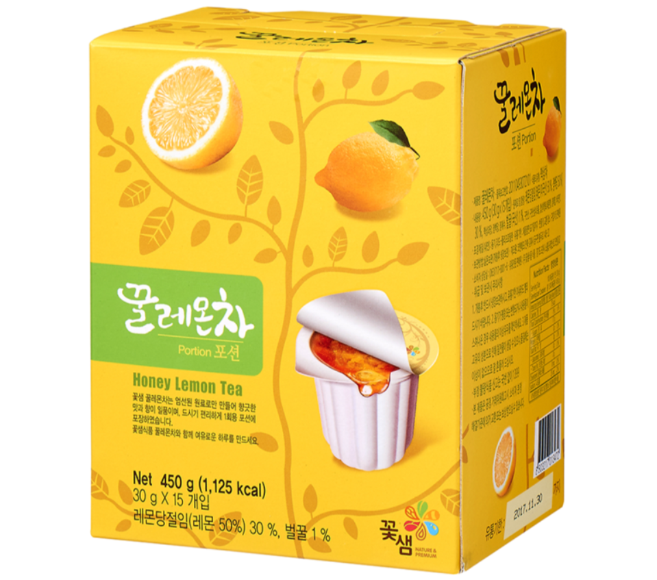 Kotsam Honey Flavors Tea 30gx15P 꽃샘 유자차 -포션  대추차- 포션  생강차-포션
