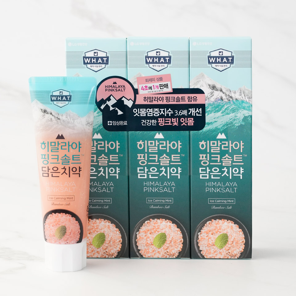 [LG] Himalayan Powder Crystal Salt Toothpaste 100gx3pcs 히말라야 핑크솔트 치약 (아이스 카밍 민트 / 플로라 민트