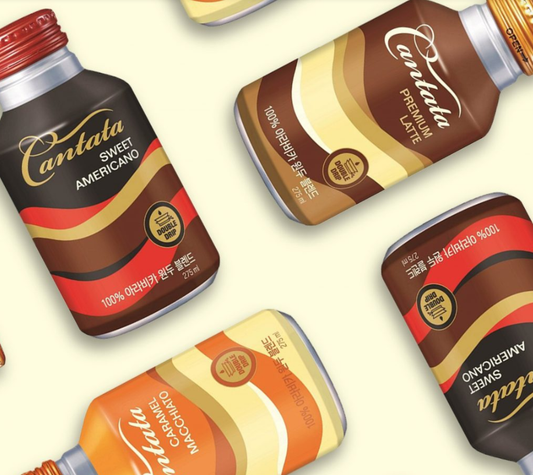 [Lotte] Cantata Premium Blend Coffee 275ml [칸타타] 스위트 아메리카노 / 프리미엄 라떼