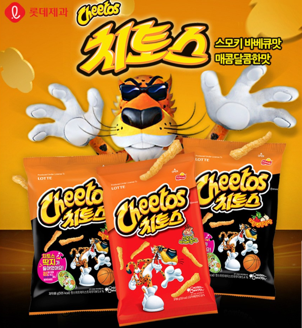 [Lotte] Cheetos Chips Smoky BBQ 82g / Sweet & Spicy 82g  롯데 치토스