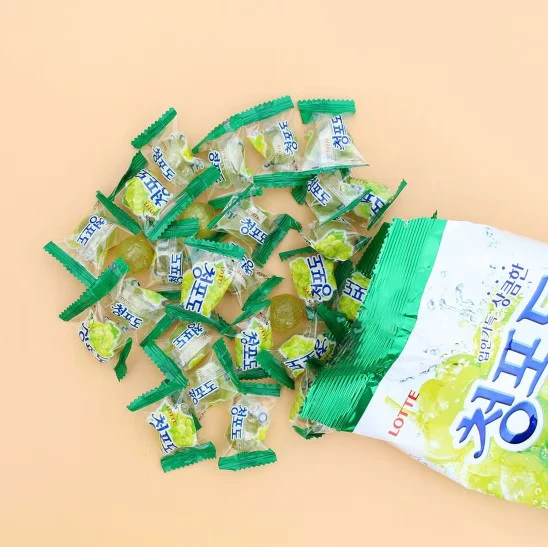 [Lotte] Green Grape Candy (청포도 캔디)