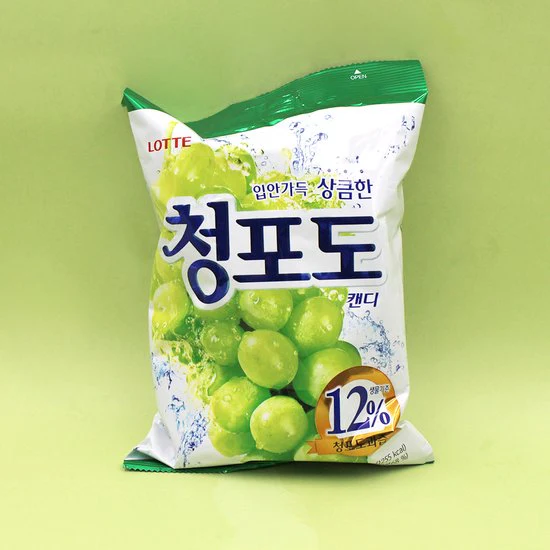 [Lotte] Green Grape Candy (청포도 캔디)