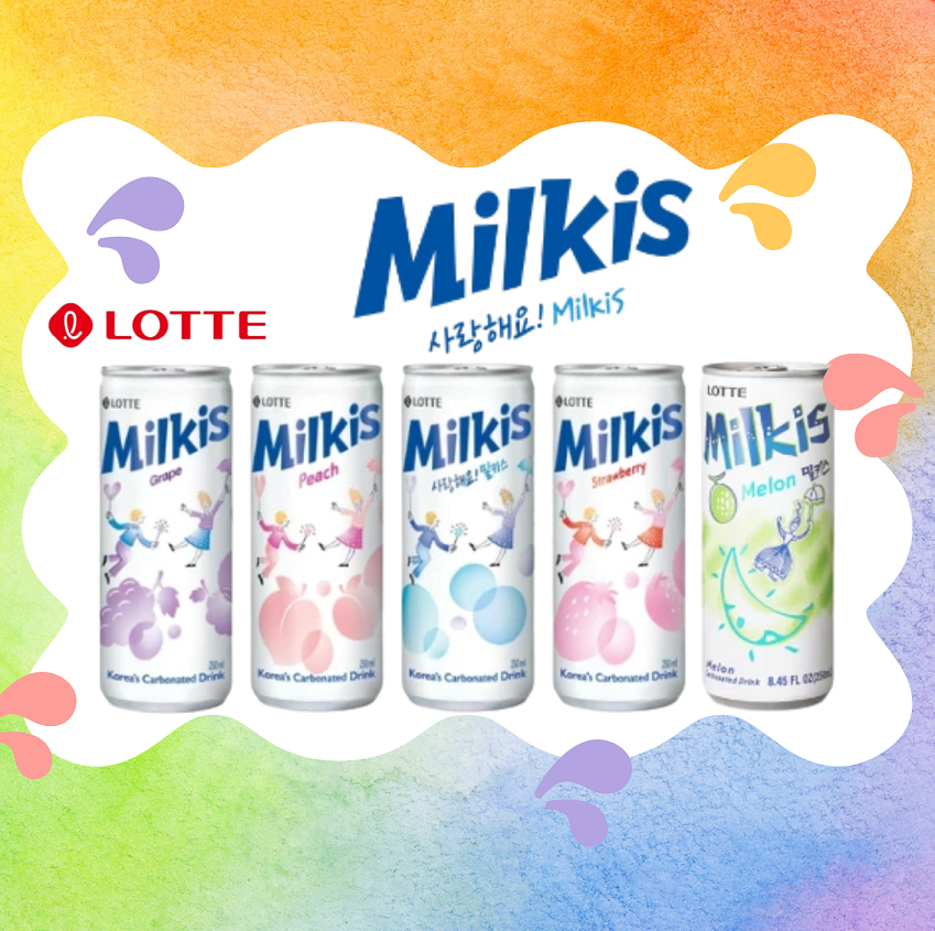[Lotte] Milkis Carbonated Soda Drink Halal 250ml 롯데 밀키스 탄산음료 – Koryo ...