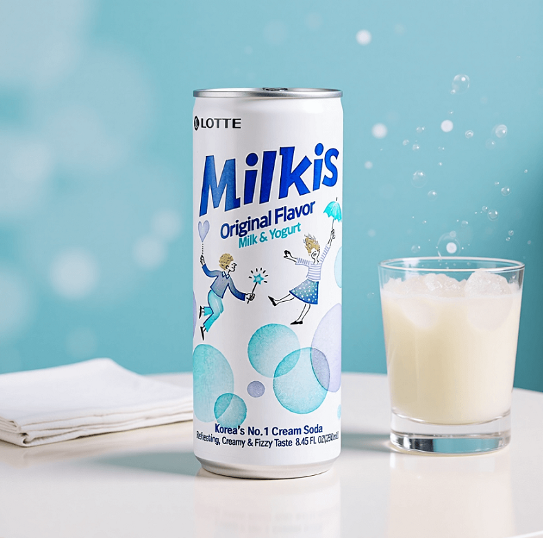 [Lotte] Milkis Carbonated Soda Drink 250ml  롯데 밀키스 탄산음료