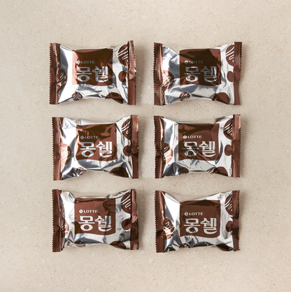 [Lotte] Mon Cher Cacao Cream Cake 204g (6pcs) 롯데 몽쉘 카카오