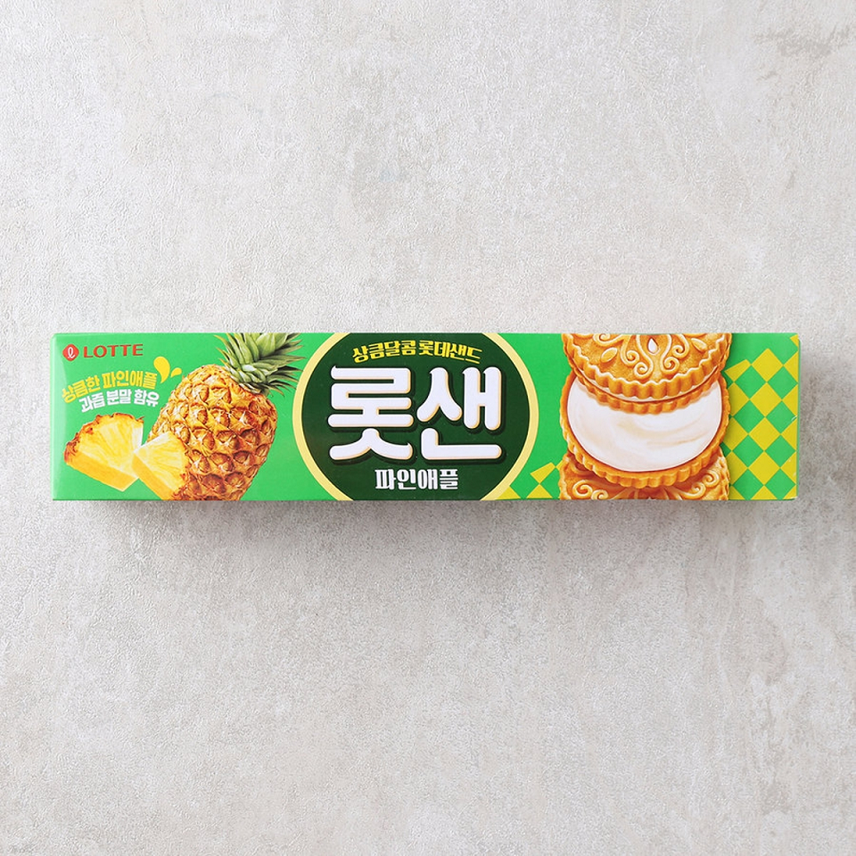 [Lotte] Sand Pineapple Original 105g  롯데샌드 파인애플 오리지널