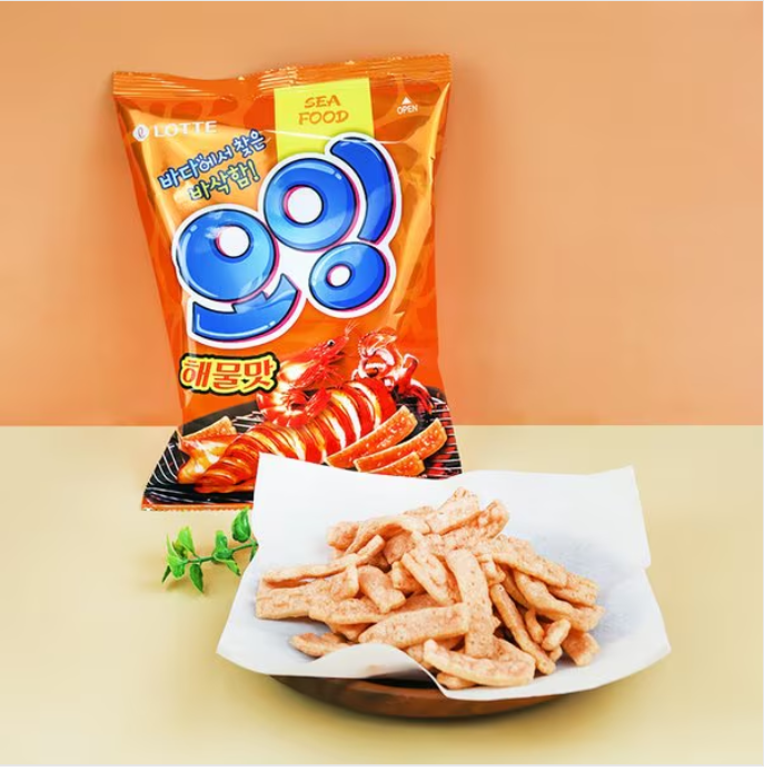 [Lotte] Seafood Snack 75g 롯데웰푸드 오잉 해물맛