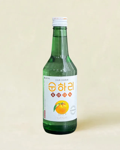 [Lotte] Liquor Chum Churum Citron Soju 360ml / 12%  순하리 유자  (소주)