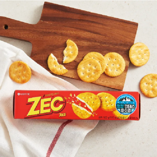 [Lotte] Zec Original Cracker 100g (롯데 제크 오리지널)