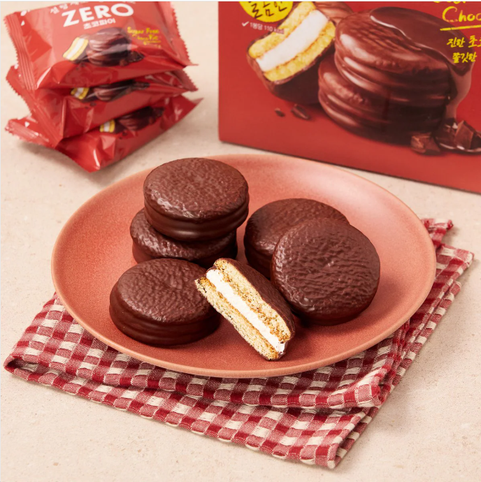[Lotte] Zero Choco Pie 12-Pack (336g) 롯데 제로 초코파이 12입